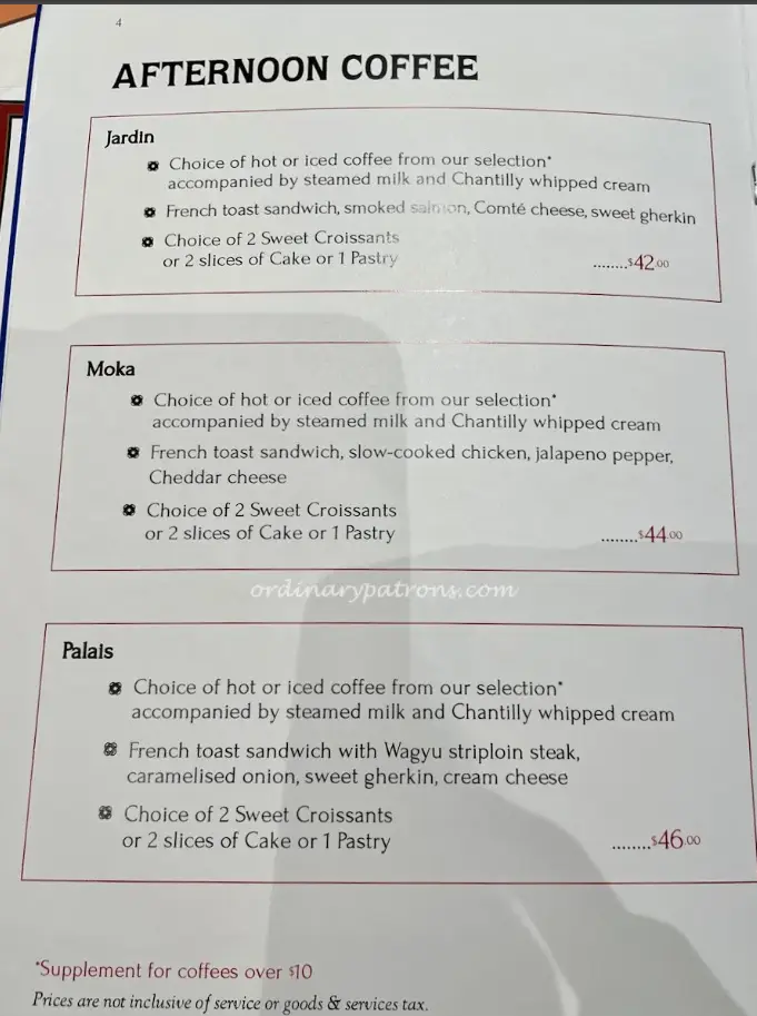 BACHA COFFEE MENU