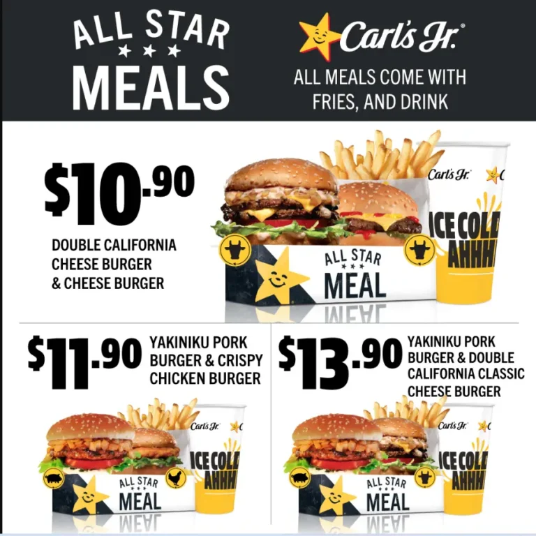 CARLS JR MENU
