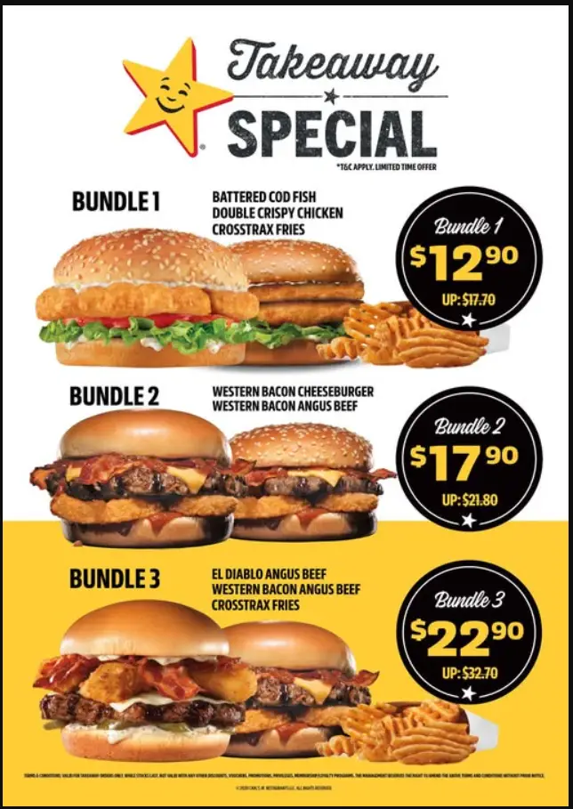 CARLS JR MENU SINGAPORE