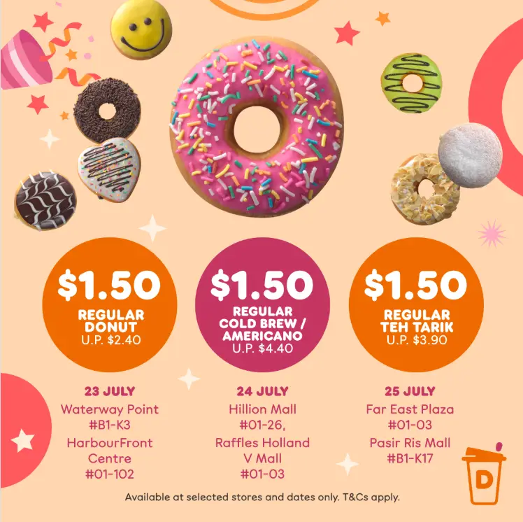 DUNKIN DONUTS MENU SINGAPORE