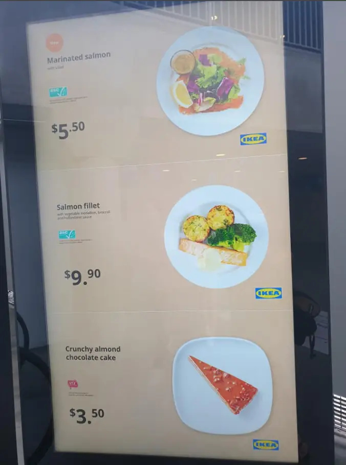 IKEA MENU SINGAPORE