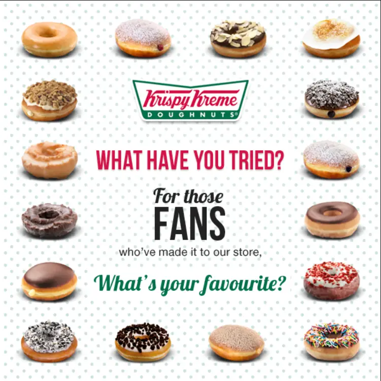 KRISPY KREME MENU