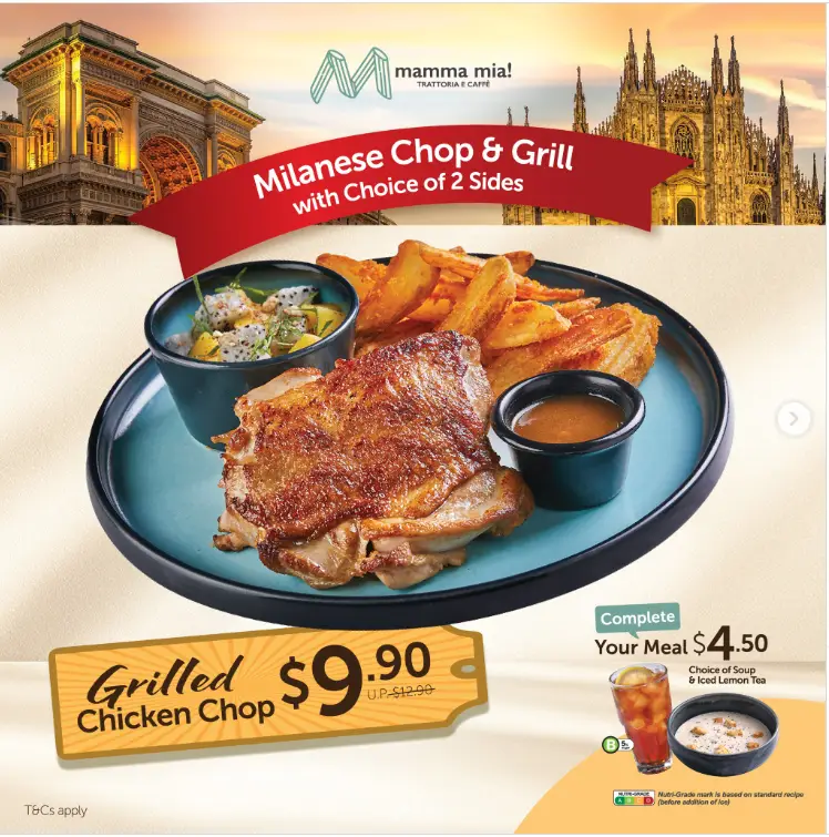 MAMMA MIA MENU SINGAPORE