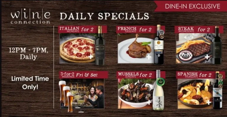 WINE CONNECTION MENU